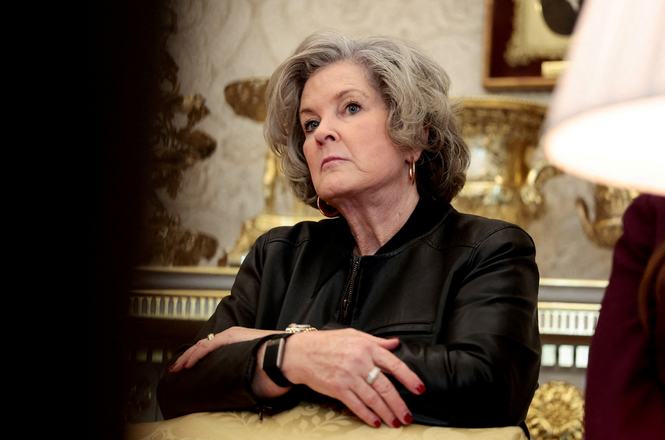 White House chief of staff Susie Wiles in the Oval Office in Washington, D.C., in December 2025.