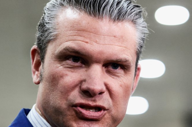 Defense Secretary Pete Hegseth speaks to the media in Washington, D.C. on Jan. 7, 2026.
