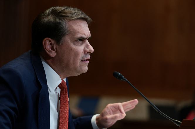 Acting U.S. Attorney General Todd Blanche testifies before a Senate subcommittee on Capitol Hill in Washington, D.C., on May 19, 2026.