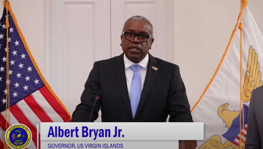 SCREENSHOT VIA GOVERNMENT HOUSE, U.S. VIRGIN ISLANDS, YOUTUBE