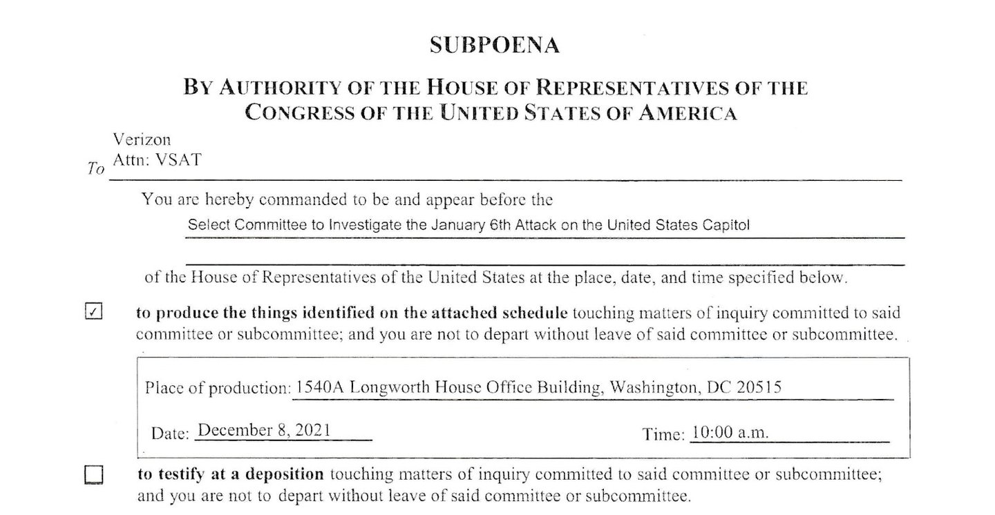 Harris subpoena