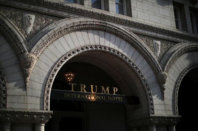 The entrance of Trump International Hotel in downtown Washington, D.C. (REUTERS/CARLOS BARRIA) Trump International Hotel
