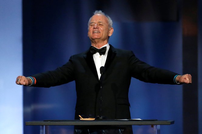 Actor Bill Murray speaks at the 46th AFI Life Achievement Award ceremony in Los Angeles, California, on June 7, 2018. (REUTERS/MARIO ANZUONI) Bill Murray at 46th AFI Life Achievement Award