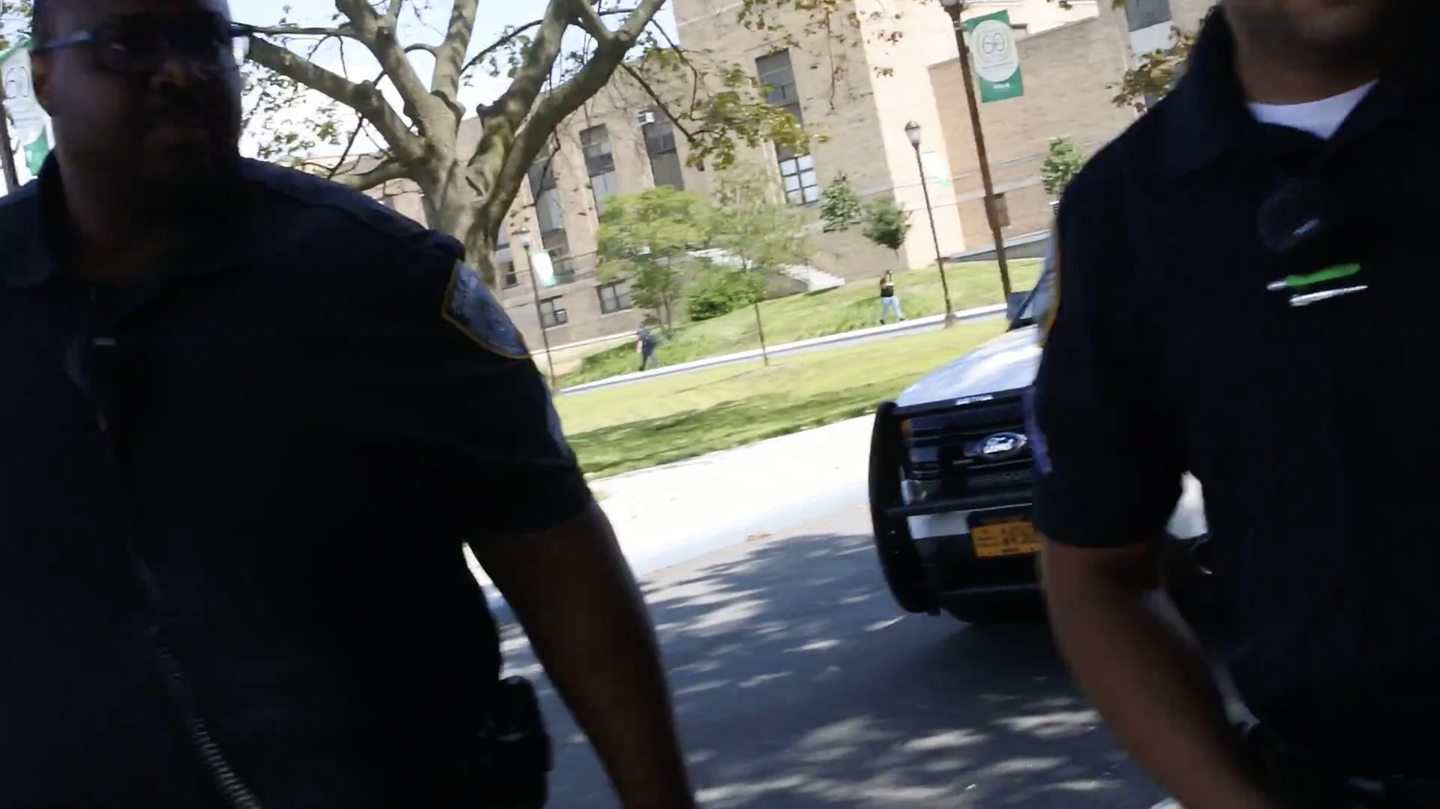 Screenshot from J.B. Nicholas video at Bronx Community College
