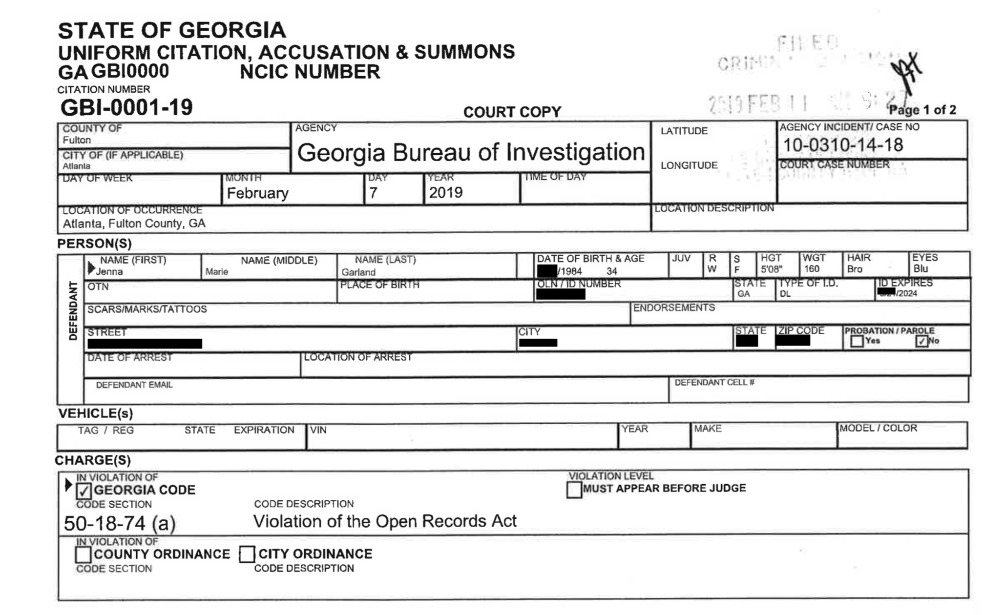 Unprecedented criminal complaint filed for violations of the