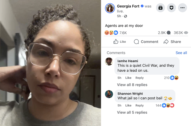 Independent journalist Georgia Fort reported live as federal agents stood outside her Minneapolis, Minnesota, home with an arrest warrant on Jan. 30, 2026. A grand jury indicted her after coverage of a protest that disrupted a church service in St. Paul.