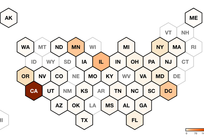 Teaser image for April newsletter - hex map of 2026 aggressions