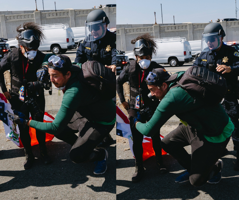 U.S. PRESS FREEDOM TRACKER MONTAGE, IMAGES COURTESY DAVID PASHAEE