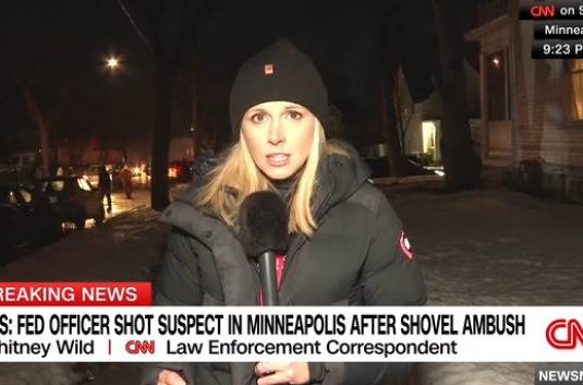 CNN correspondent Whitney Wild reports from a protest in Minneapolis, Minnesota, just after being hit with a crowd-control munition on Jan. 14, 2026.
